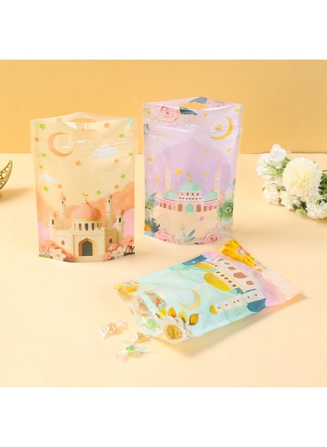 The BZ Company Ramadan Gift Bags - Eid Gift Bags with Handles (25 PCS) – Zipper Closed / Press-Seal Reusable Eid Mubarak & Ramadan Kareem Decoration Goodie Bags for Candy, Cookies, Treats & Party Favors | Islamic Muslim Ramadan Bags Party Supplies - Image 3